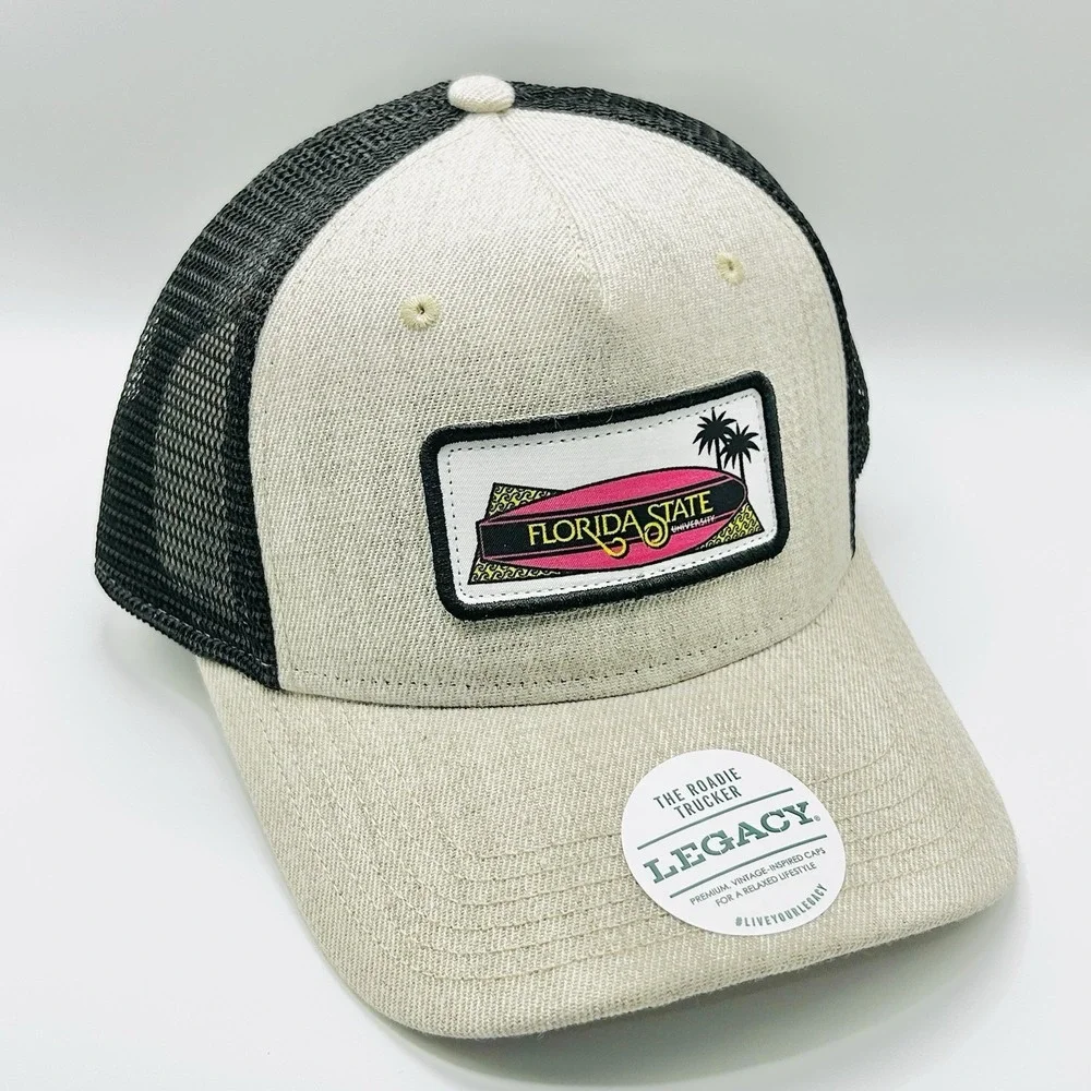 Florida State Seminoles Legacy Surfboard A-Frame Trucker Hat Cap Snapback NCAA